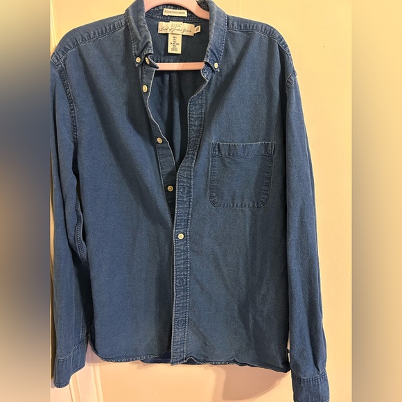 H&M Other - L.O.G.G men’s denim button down size L